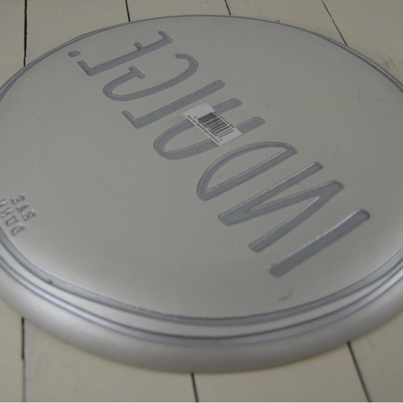 Rae Dunn INDULGE 12 7/8" Glass Plate Platter, Glass Collection, Reverse Painted - Picture 5 of 5